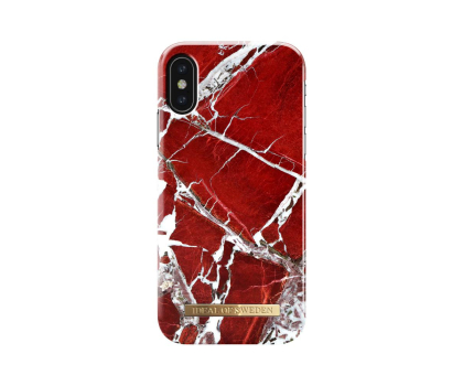 Etui do telefonów iDeal Fashion Case do iPhone X Scarlet Red Marble